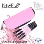 4支装彩色柄黑管双头化妆套刷