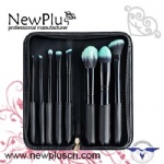 8PCS black color handle black ferrule color hair  makeup Brush Set