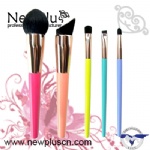 5PCS color handle Makeup Brush Set