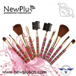 5支印花柄金管化妆套刷