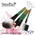5PCS 2-tone handle black ferrule Makeup Brush Set