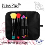 6PCS double ends black handle black ferrule color Makeup Brush Set