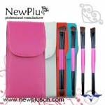 4PCS white handle black ferrule color Makeup Brush Set