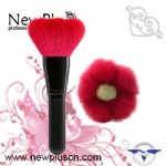 彩色花形毛化妆刷